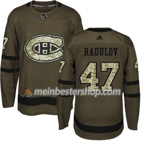 Montreal Canadiens Alexander Radulov 47 Adidas 2017-2018 Camo Grün Trikot Authentic - Herren